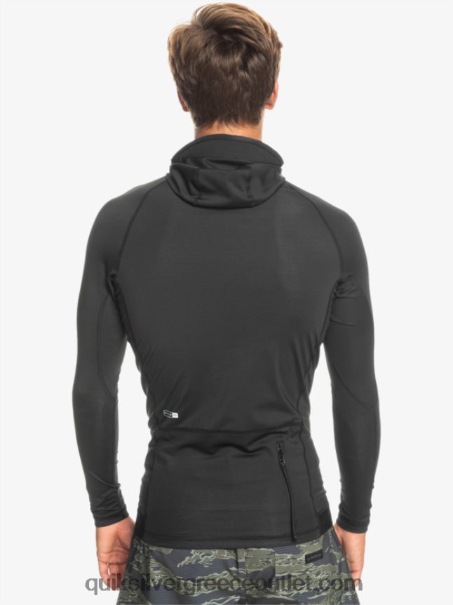καταιγίδα μακρυμάνικο rashguard Quiksilver άνδρες 66LP841836 μαύρος