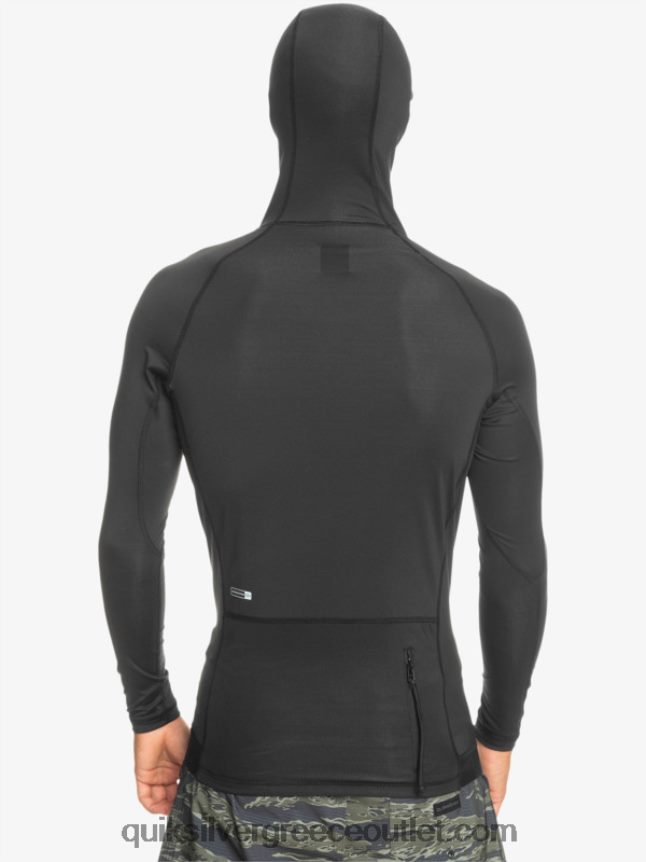 καταιγίδα μακρυμάνικο rashguard Quiksilver άνδρες 66LP841836 μαύρος