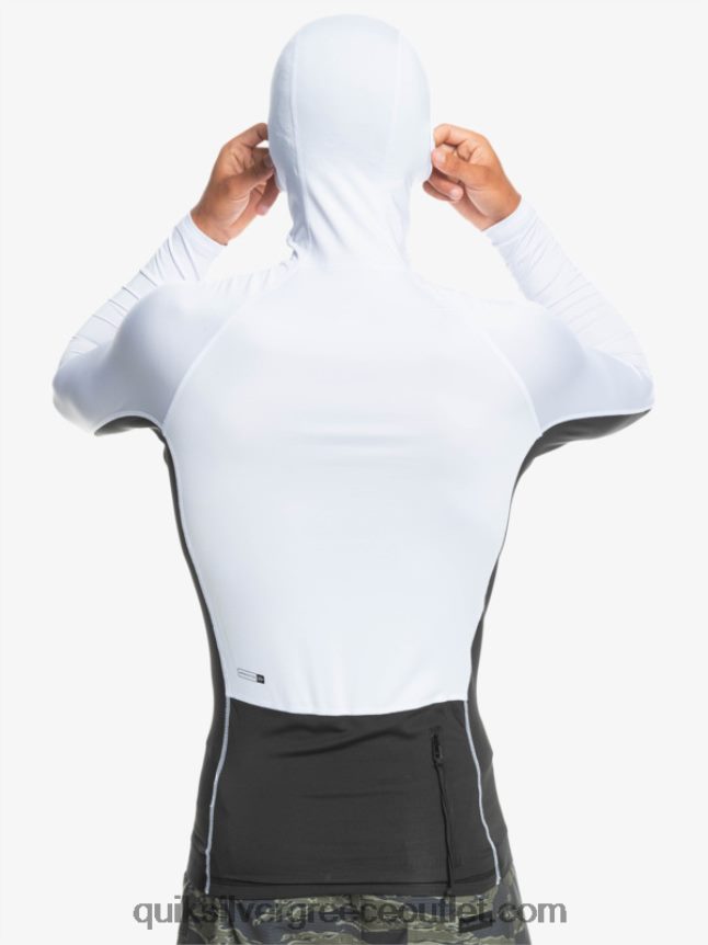 καταιγίδα μακρυμάνικο rashguard Quiksilver άνδρες 66LP841837 άσπρο