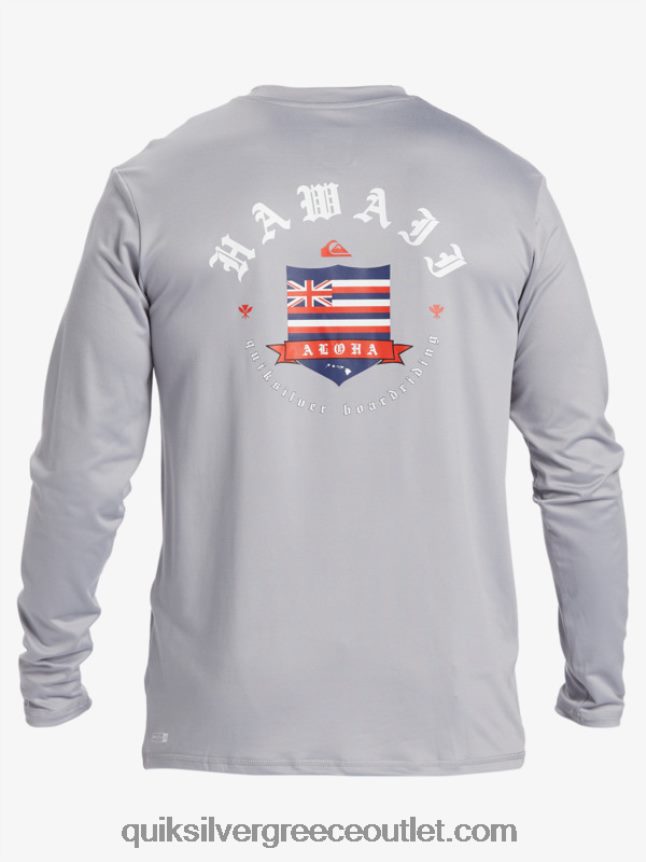 Χαβάη royalty upf 50 μακρύ μανίκι σερφ μπλουζάκι Quiksilver άνδρες 66LP84925 χιονόνερο