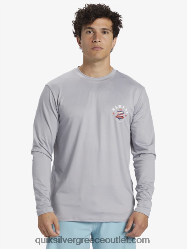 Χαβάη royalty upf 50 μακρύ μανίκι σερφ μπλουζάκι Quiksilver άνδρες 66LP84925 χιονόνερο