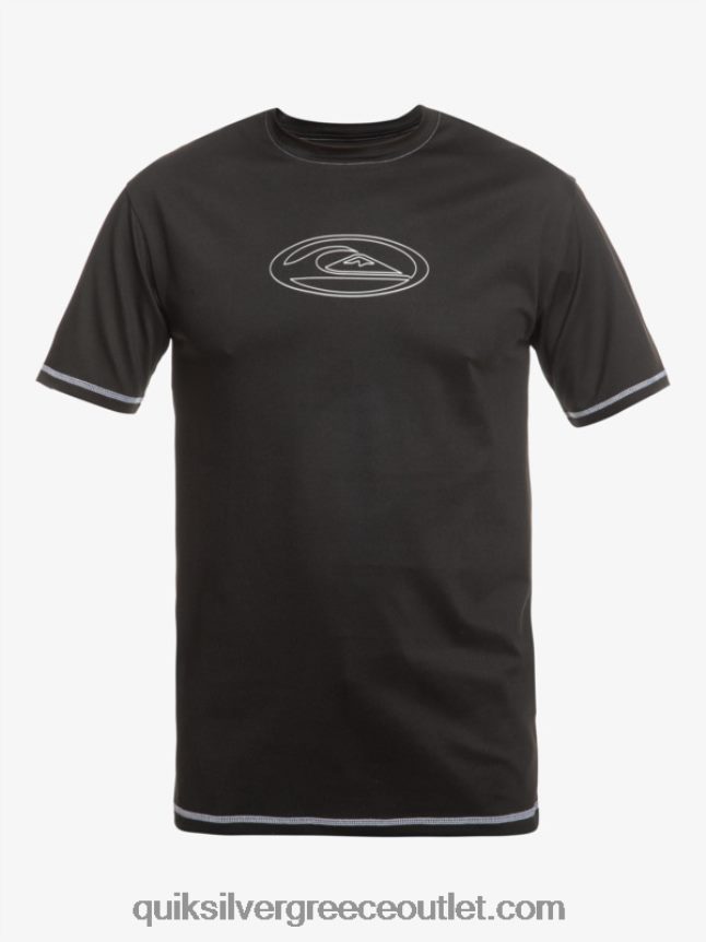 saturn surf κοντομάνικο upf 50 surf t-shirt Quiksilver άνδρες 66LP84587 μαύρος