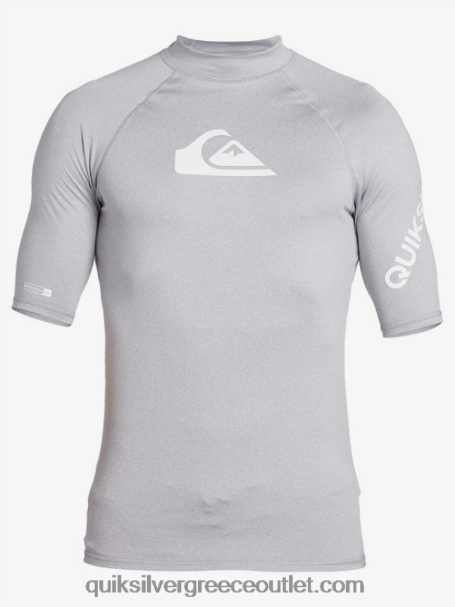 παντός χρόνου κοντομάνικο upf 50 rashguard Quiksilver άνδρες 66LP841260 χιονόνερο