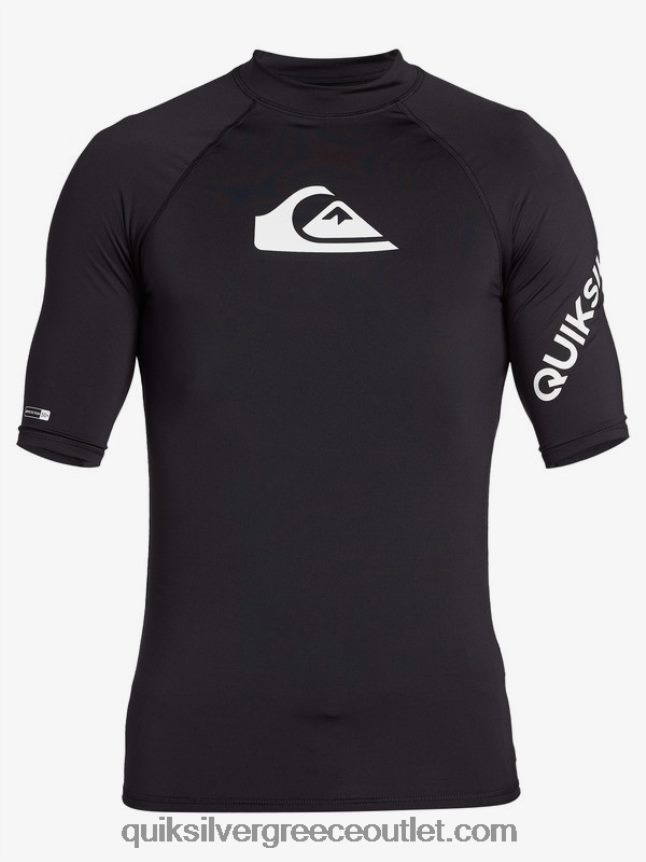 παντός χρόνου κοντομάνικο upf 50 rashguard Quiksilver άνδρες 66LP841261 μαύρος
