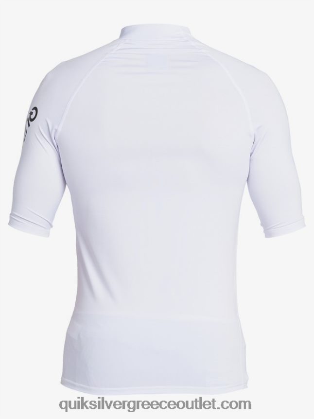 παντός χρόνου κοντομάνικο upf 50 rashguard Quiksilver άνδρες 66LP841262 άσπρο