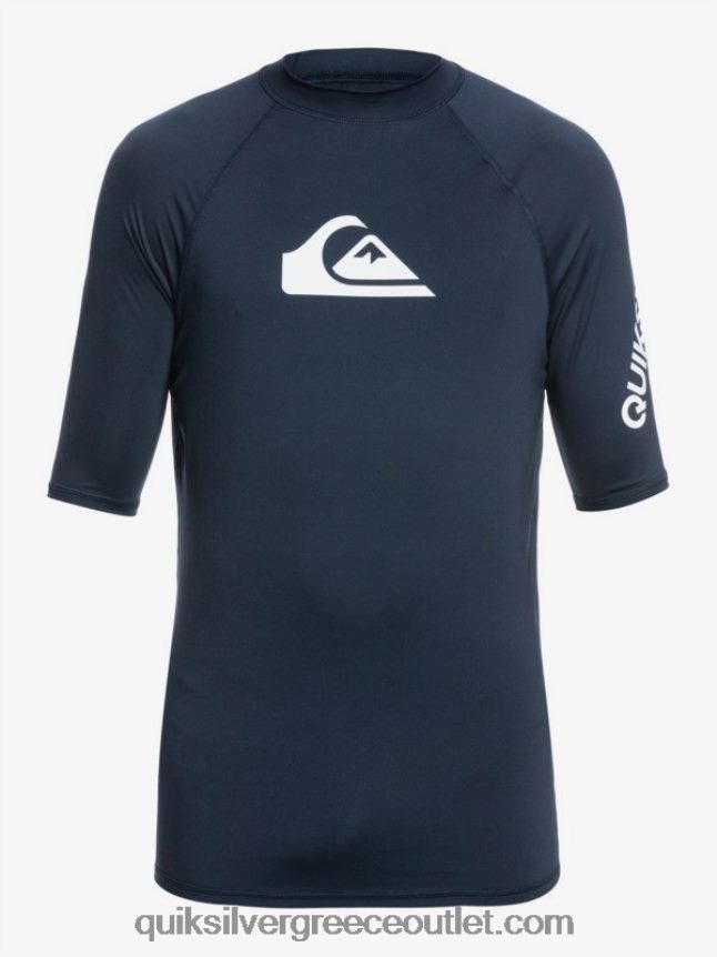 παντός χρόνου κοντομάνικο upf 50 rashguard Quiksilver άνδρες 66LP841263 ναυτικό μπλέιζερ