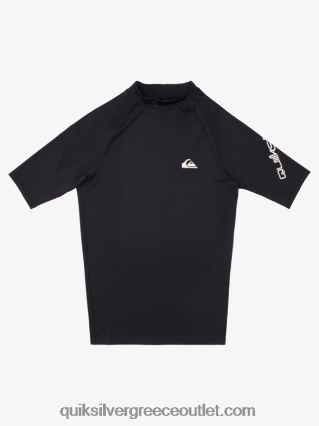 παντός χρόνου κοντομάνικο upf 50 rashguard Quiksilver άνδρες 66LP841265 μαύρος