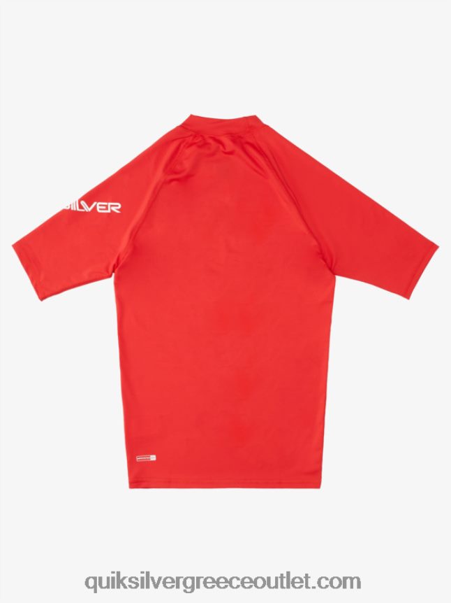 παντός χρόνου κοντομάνικο upf 50 rashguard Quiksilver άνδρες 66LP841266 κουκ κόκκινο