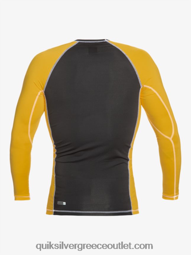 προστασία κρόνου μακρυμάνικο upf 50 rashguard Quiksilver άνδρες 66LP84652 κρόκος κίτρινος