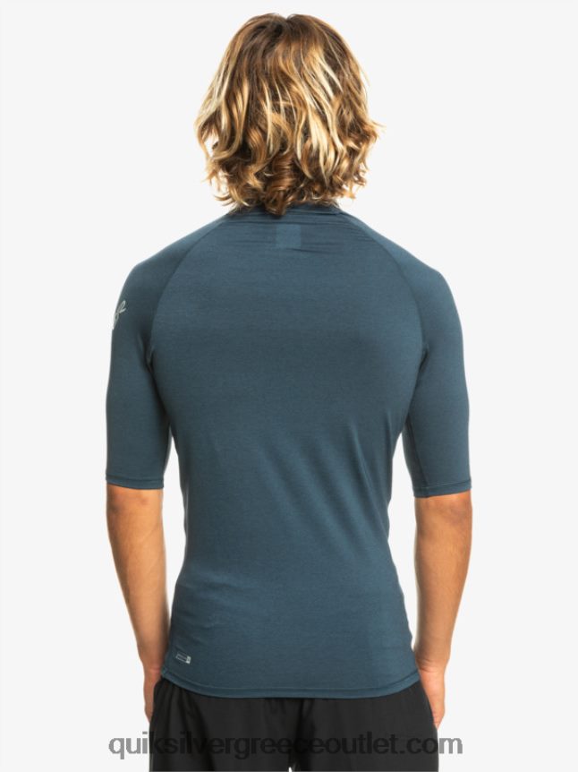 παντός χρόνου κοντομάνικο upf 50 rashguard Quiksilver άνδρες 66LP84812 ναυτικό σακάκι ρείκι
