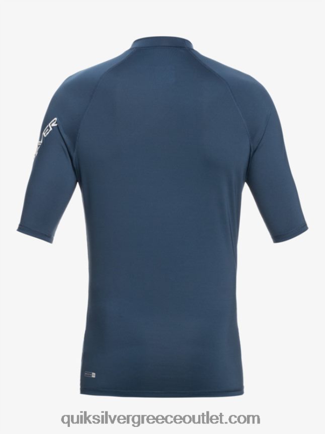 παντός χρόνου κοντομάνικο upf 50 rashguard Quiksilver άνδρες 66LP84815 διακριτικά μπλε