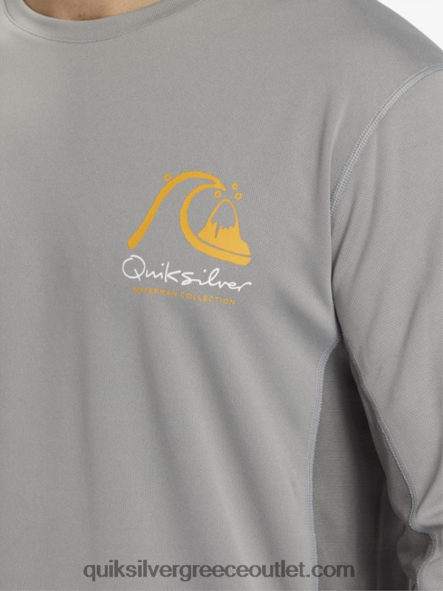 waterman bamboo check 2 upf 50 μακρυμάνικο μπλουζάκι σερφ Quiksilver άνδρες 66LP84258 είδος υφάσματος
