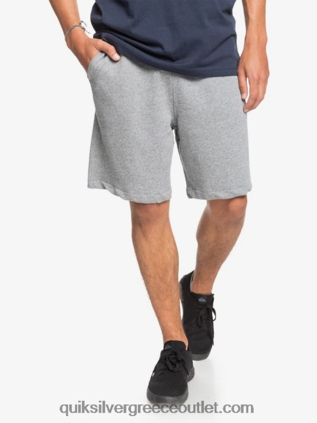 απαραίτητα 19 βιολογικά φούτερ Quiksilver άνδρες 66LP841659 ανοιχτό γκρι ρείκι