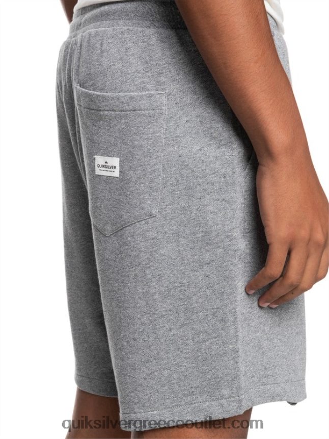 απαραίτητα 19 βιολογικά φούτερ Quiksilver άνδρες 66LP841659 ανοιχτό γκρι ρείκι