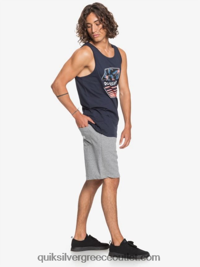απαραίτητα 19 βιολογικά φούτερ Quiksilver άνδρες 66LP841659 ανοιχτό γκρι ρείκι