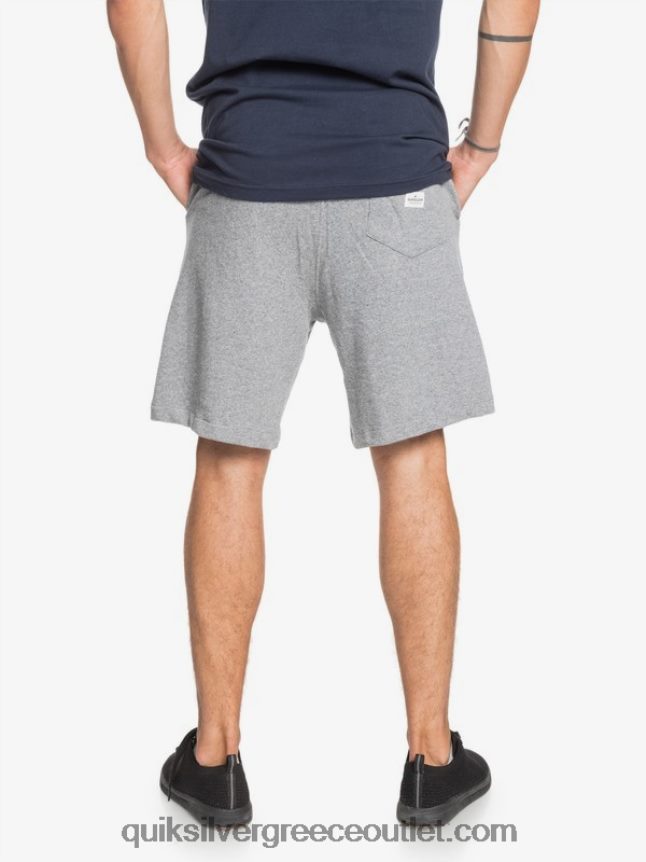 απαραίτητα 19 βιολογικά φούτερ Quiksilver άνδρες 66LP841659 ανοιχτό γκρι ρείκι