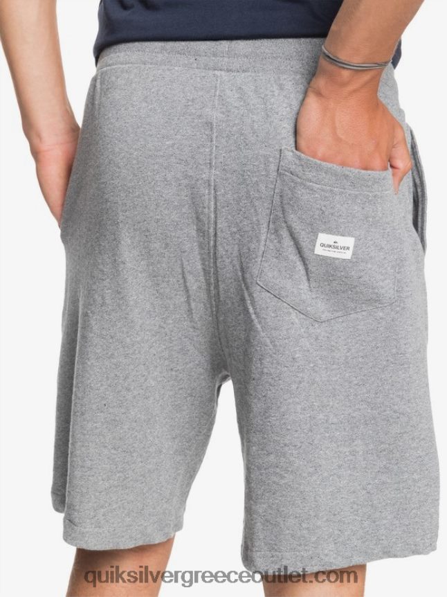απαραίτητα 19 βιολογικά φούτερ Quiksilver άνδρες 66LP841659 ανοιχτό γκρι ρείκι