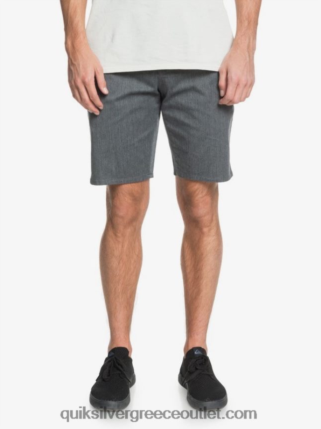 καθημερινό παντελόνι τσεπάκι 20 σινέ Quiksilver άνδρες 66LP841313 σκούρο γκρι ρείκι