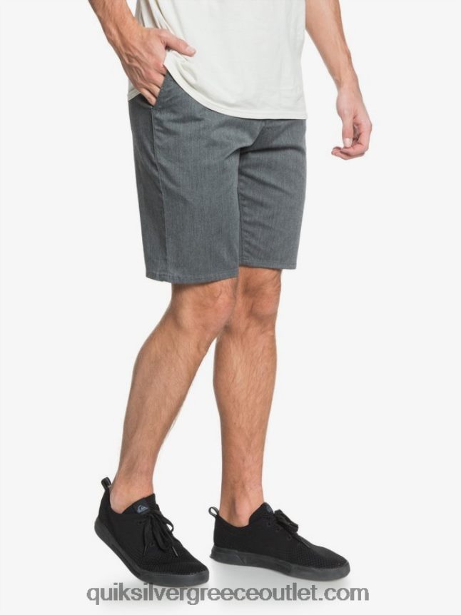 καθημερινό παντελόνι τσεπάκι 20 σινέ Quiksilver άνδρες 66LP841313 σκούρο γκρι ρείκι