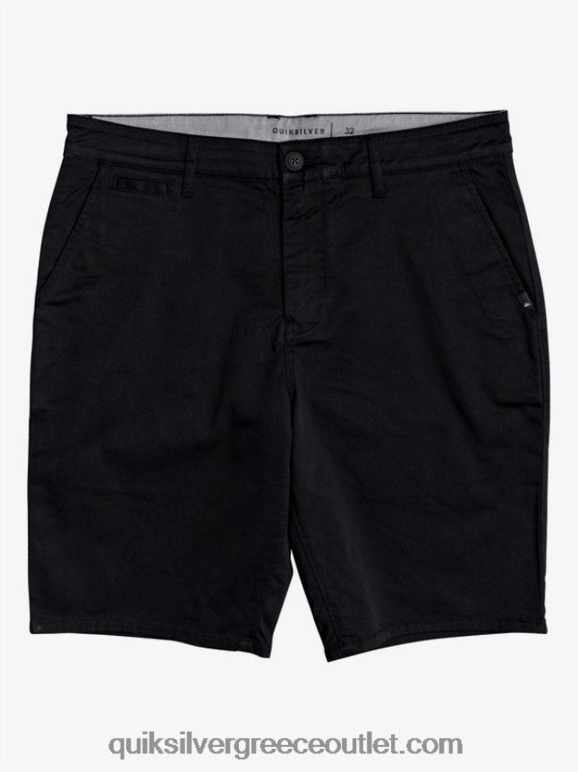 καθημερινό παντελόνι τσεπάκι 20 σινέ Quiksilver άνδρες 66LP841314 μαύρος