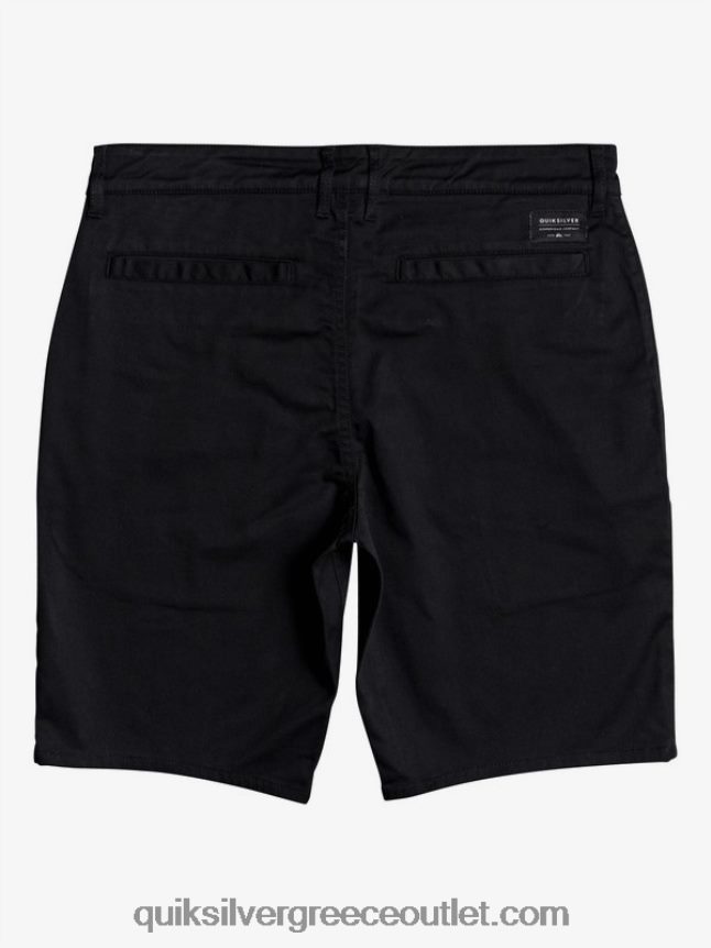 καθημερινό παντελόνι τσεπάκι 20 σινέ Quiksilver άνδρες 66LP841314 μαύρος