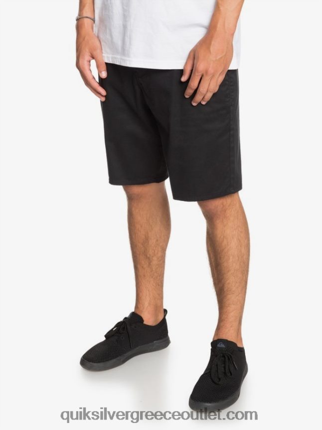 καθημερινό παντελόνι τσεπάκι 20 σινέ Quiksilver άνδρες 66LP841314 μαύρος