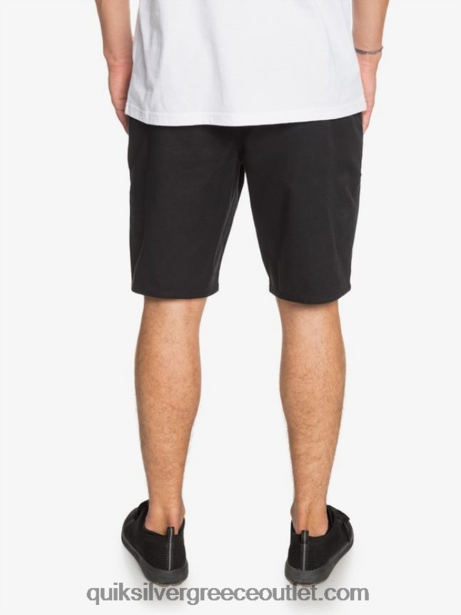 καθημερινό παντελόνι τσεπάκι 20 σινέ Quiksilver άνδρες 66LP841314 μαύρος