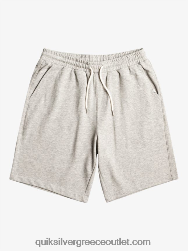 τα απαραίτητα σορτς φούτερ Quiksilver άνδρες 66LP841272 ανοιχτό γκρι ρείκι