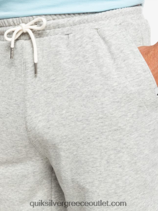 τα απαραίτητα σορτς φούτερ Quiksilver άνδρες 66LP841272 ανοιχτό γκρι ρείκι