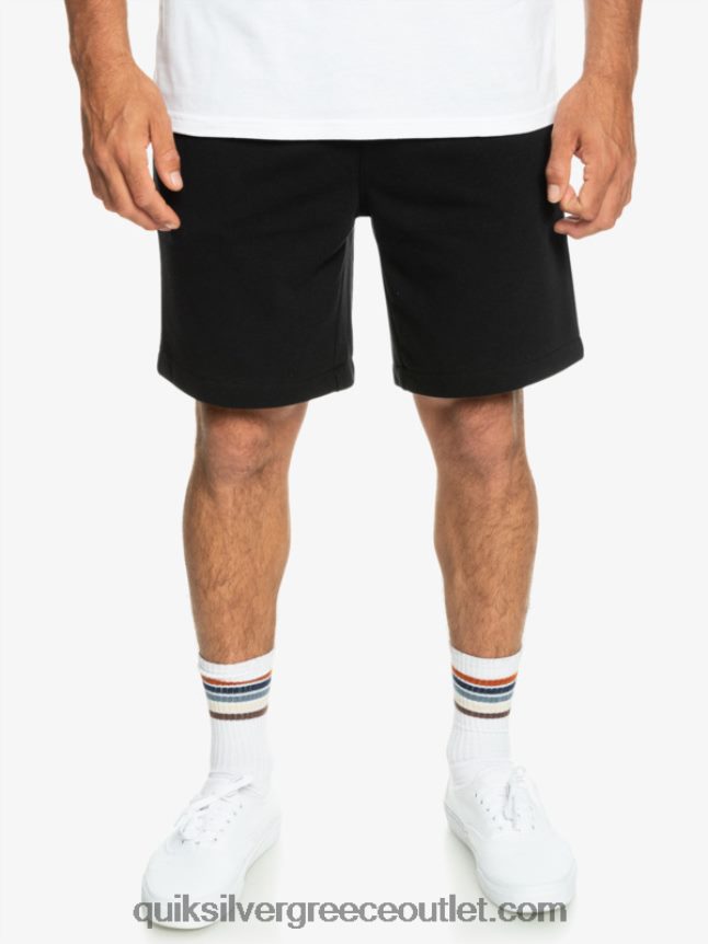 τα απαραίτητα σορτς φούτερ Quiksilver άνδρες 66LP841273 μαύρος