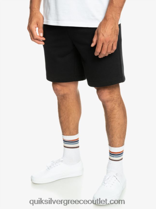 τα απαραίτητα σορτς φούτερ Quiksilver άνδρες 66LP841273 μαύρος