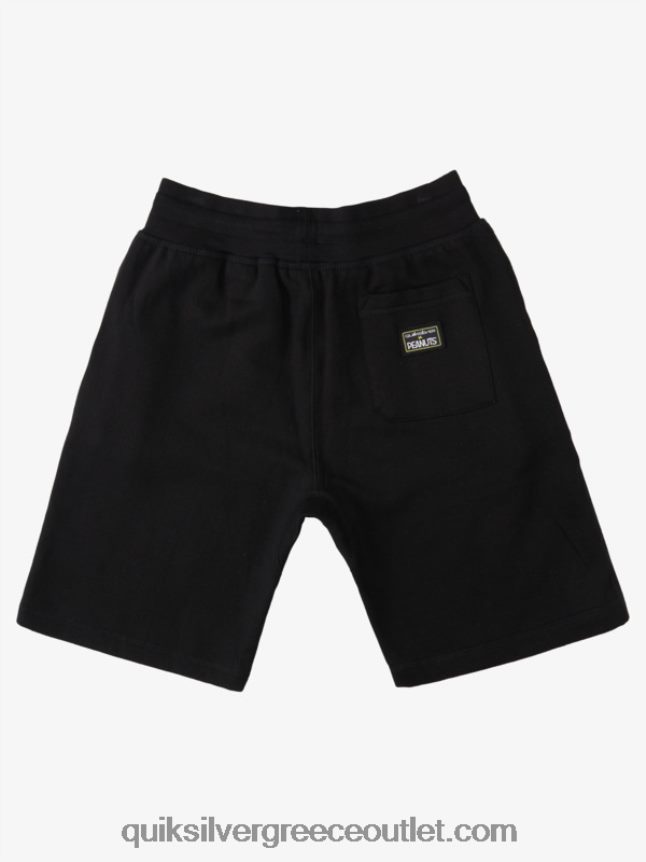 σορτς τοπικών μύθων Quiksilver x Peanuts άνδρες 66LP841883 μαύρος