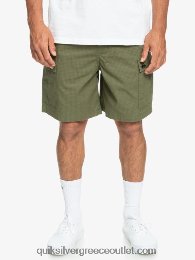 cargo taxer ελαστική μέση 19 σορτς Quiksilver άνδρες 66LP841010 τετράφυλλο τριφύλλι