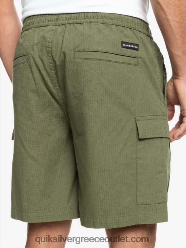 cargo taxer ελαστική μέση 19 σορτς Quiksilver άνδρες 66LP841010 τετράφυλλο τριφύλλι