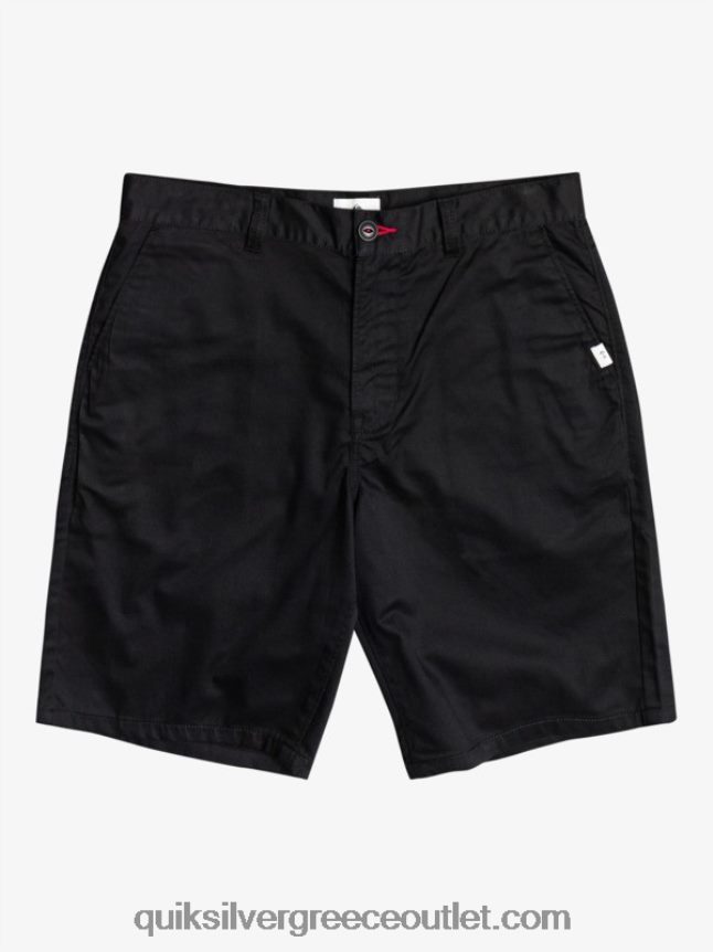 σορτς chino 21 Quiksilver άνδρες 66LP841274 μαύρος