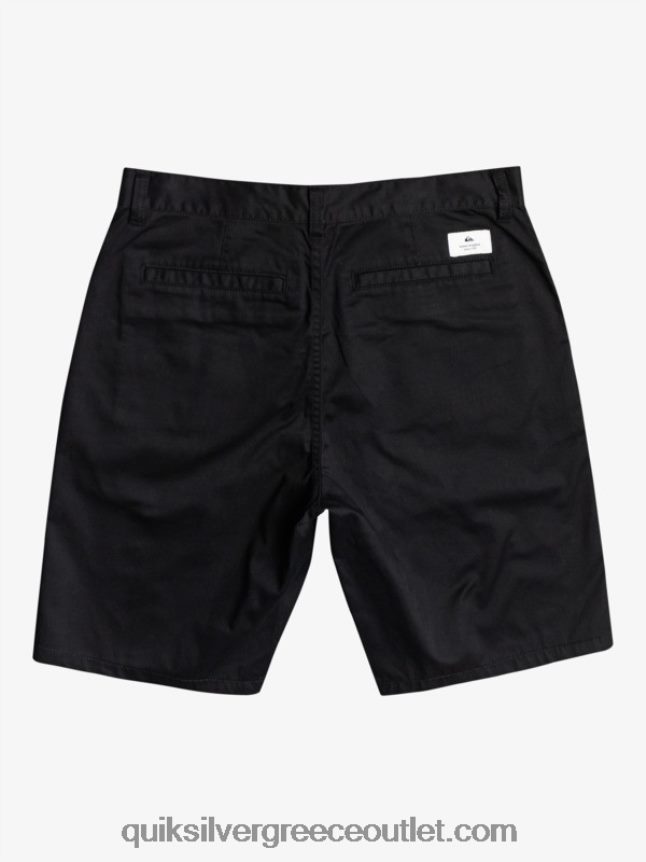 σορτς chino 21 Quiksilver άνδρες 66LP841274 μαύρος