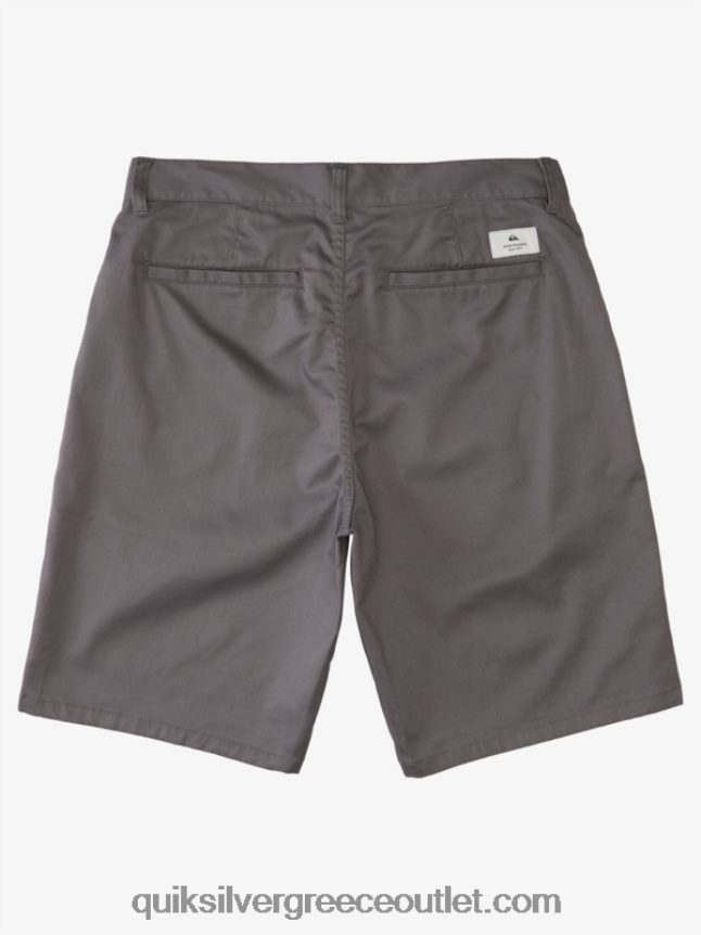 σορτς chino 21 Quiksilver άνδρες 66LP841276 ήσυχη σκιά