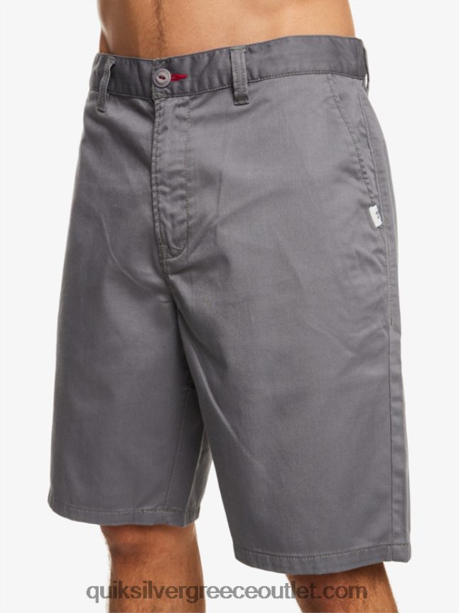 σορτς chino 21 Quiksilver άνδρες 66LP841276 ήσυχη σκιά