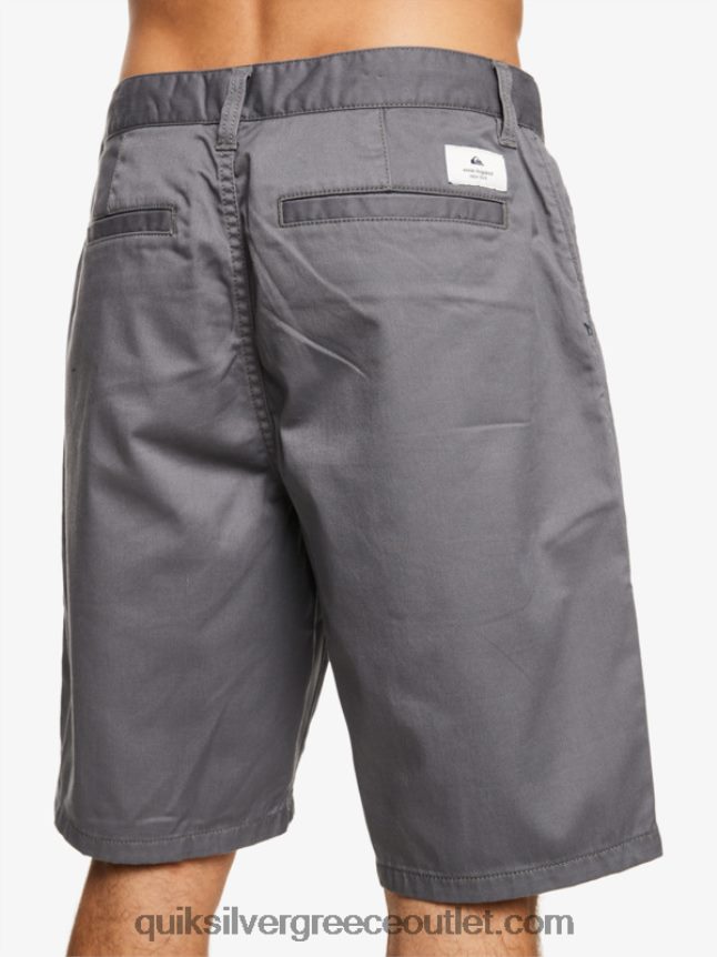 σορτς chino 21 Quiksilver άνδρες 66LP841276 ήσυχη σκιά
