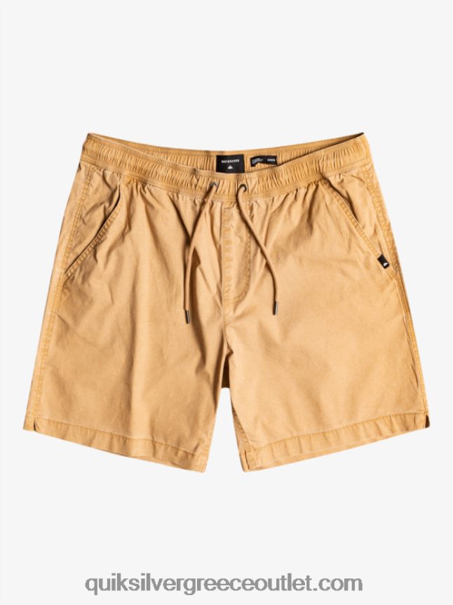taxer 17 ελαστικό σορτς μέσης Quiksilver άνδρες 66LP841377 ταννίνη