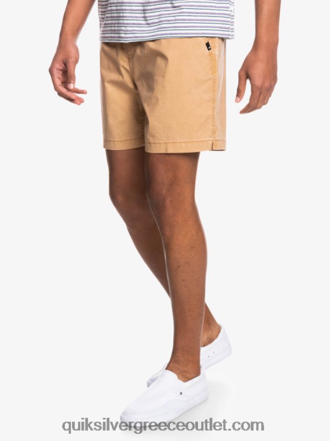 taxer 17 ελαστικό σορτς μέσης Quiksilver άνδρες 66LP841377 ταννίνη