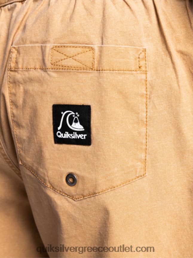 taxer 17 ελαστικό σορτς μέσης Quiksilver άνδρες 66LP841377 ταννίνη