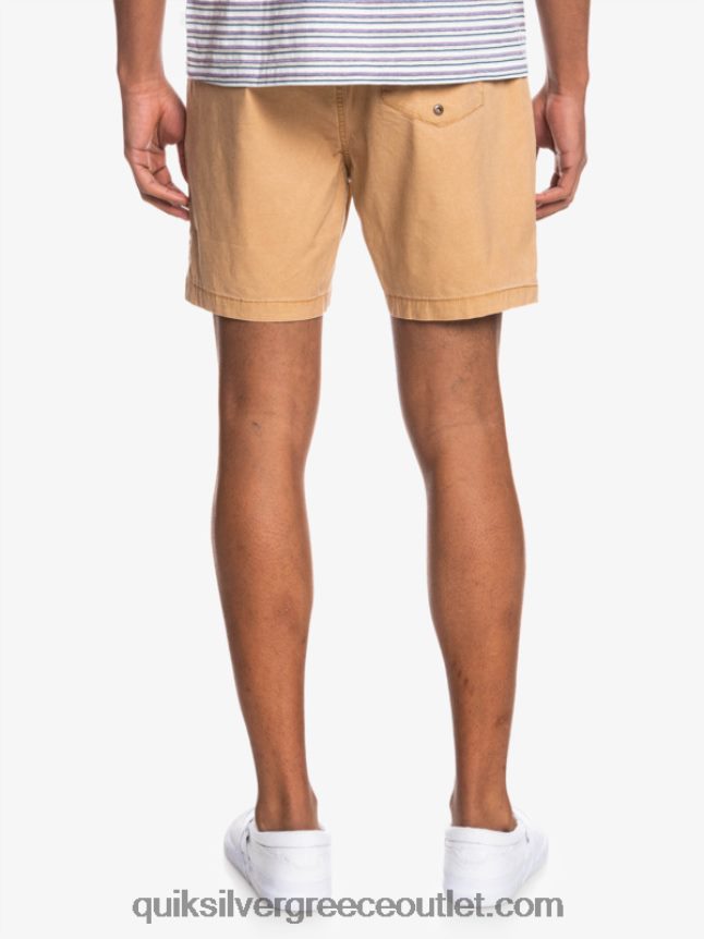taxer 17 ελαστικό σορτς μέσης Quiksilver άνδρες 66LP841377 ταννίνη