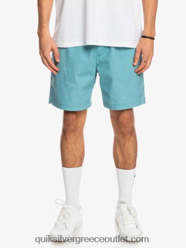taxer 17 ελαστικό σορτς μέσης Quiksilver άνδρες 66LP841378 μπλε δελφίνι