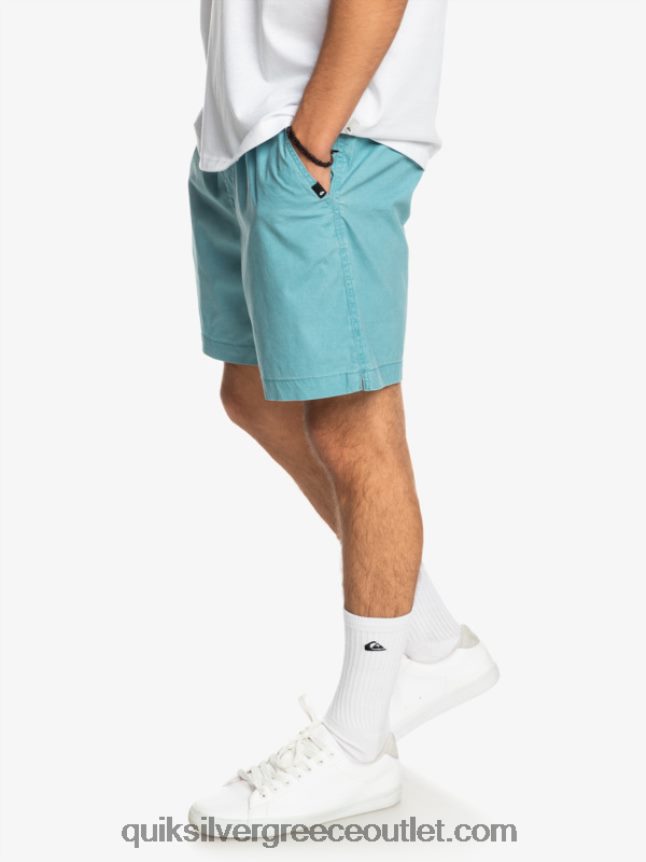 taxer 17 ελαστικό σορτς μέσης Quiksilver άνδρες 66LP841378 μπλε δελφίνι