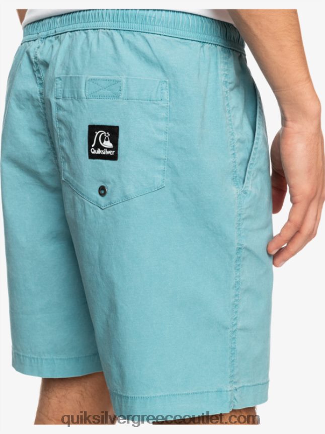taxer 17 ελαστικό σορτς μέσης Quiksilver άνδρες 66LP841378 μπλε δελφίνι