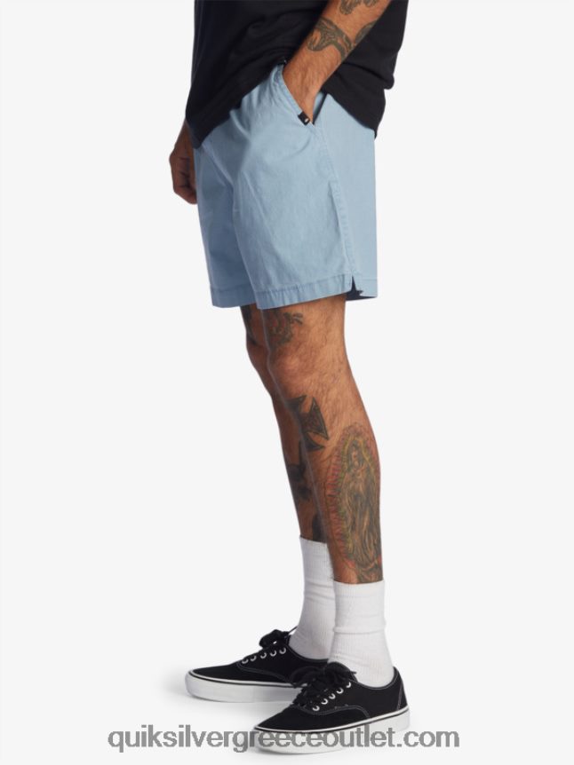 taxer 17 ελαστικό σορτς μέσης Quiksilver άνδρες 66LP841379 ξεβαμμένο τζιν