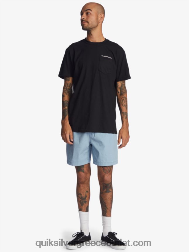 taxer 17 ελαστικό σορτς μέσης Quiksilver άνδρες 66LP841379 ξεβαμμένο τζιν