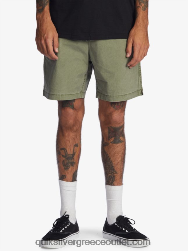 taxer 17 ελαστικό σορτς μέσης Quiksilver άνδρες 66LP841380 τετράφυλλο τριφύλλι