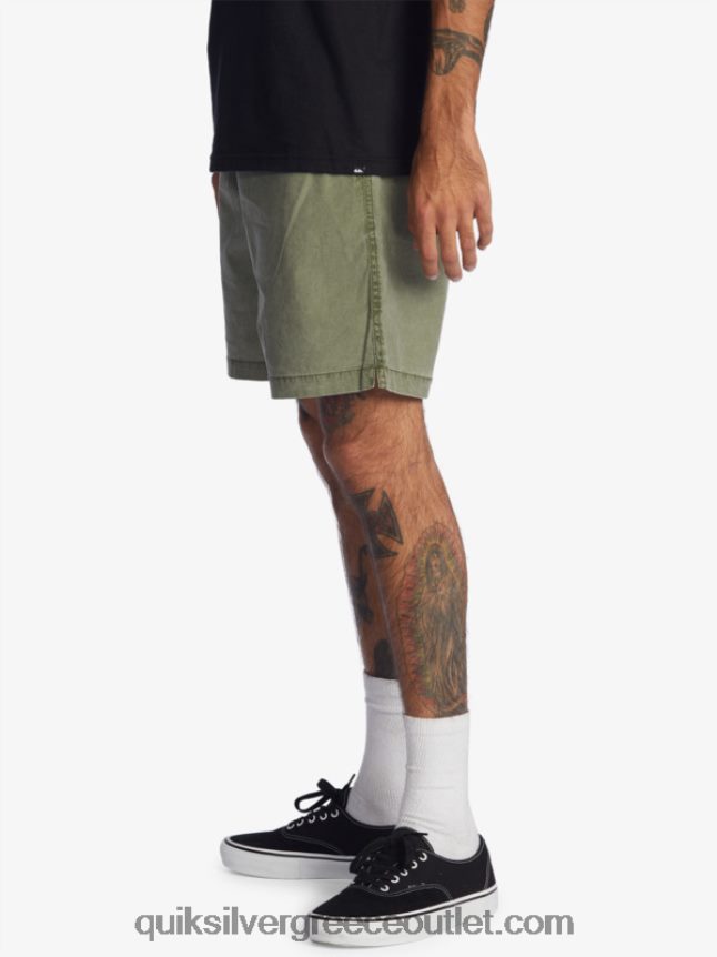 taxer 17 ελαστικό σορτς μέσης Quiksilver άνδρες 66LP841380 τετράφυλλο τριφύλλι